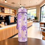 Sculpta™ 800ml Sports Water Bottle | Leakproof Gym Bottle with Time Marker & Carry Strap