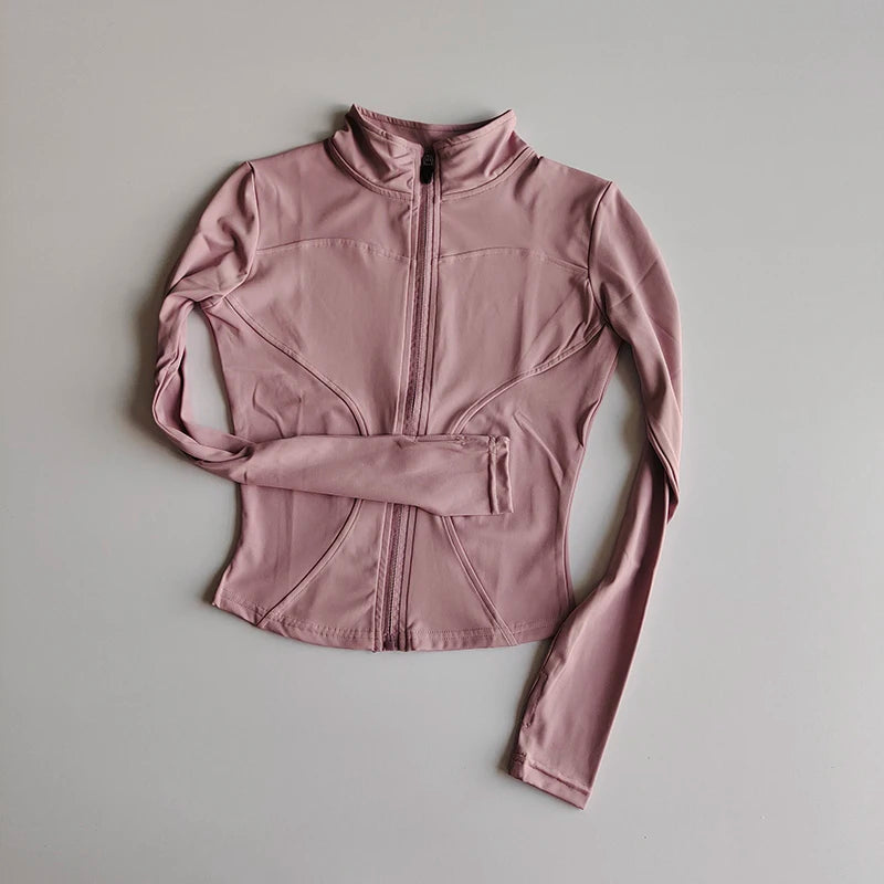 Sculpta™ Performance Zip Jacket | Seamless Long Sleeve Gym Top