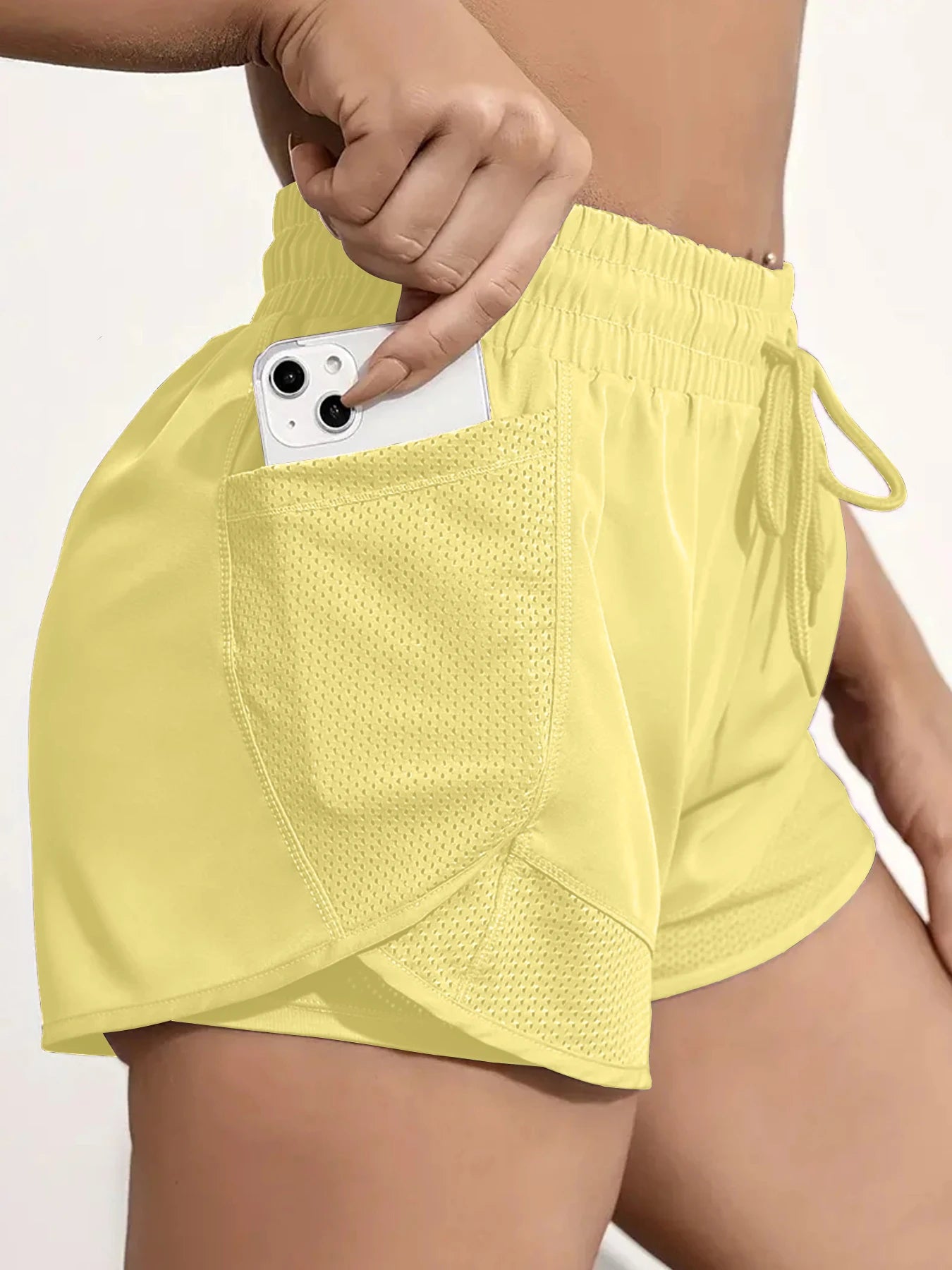 Sculpta™ Women’s 2-in-1 Running Shorts | High-Waisted Quick-Dry Gym & Training Shorts