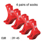 Sculpta™ 4 Pair Performance Football Socks | Cushioned Breathable Sports Socks for Football, Running, Gym & Training