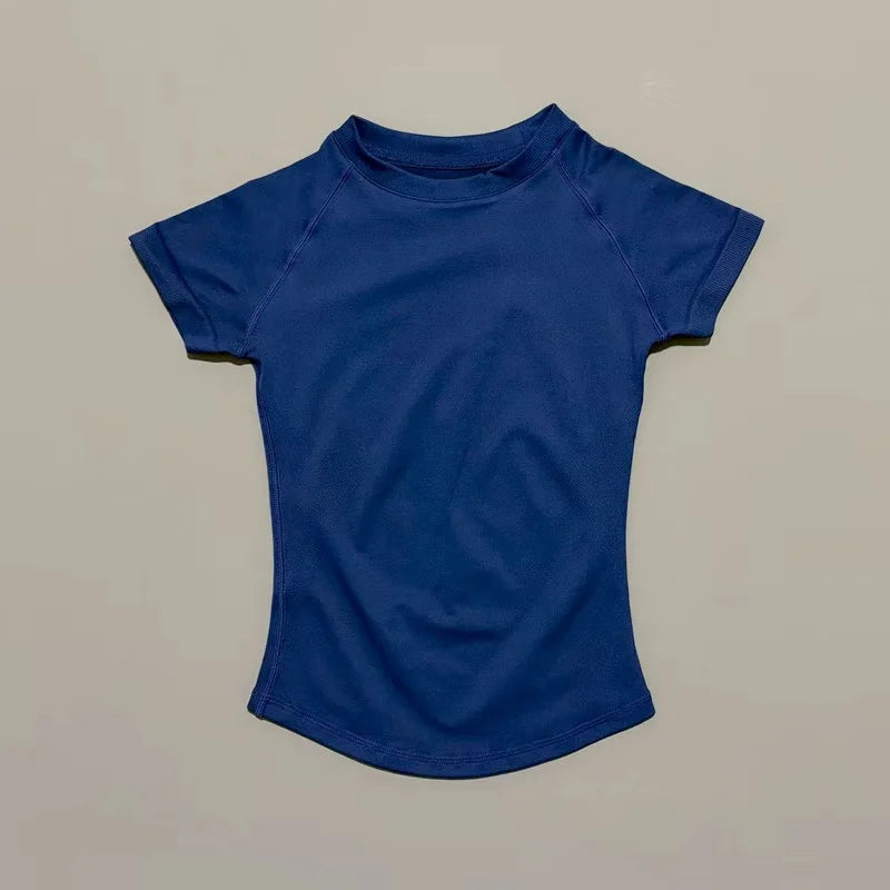 Sculpta™ Seamless Cropped Gym T-Shirt | Women’s Short Sleeve Workout Top