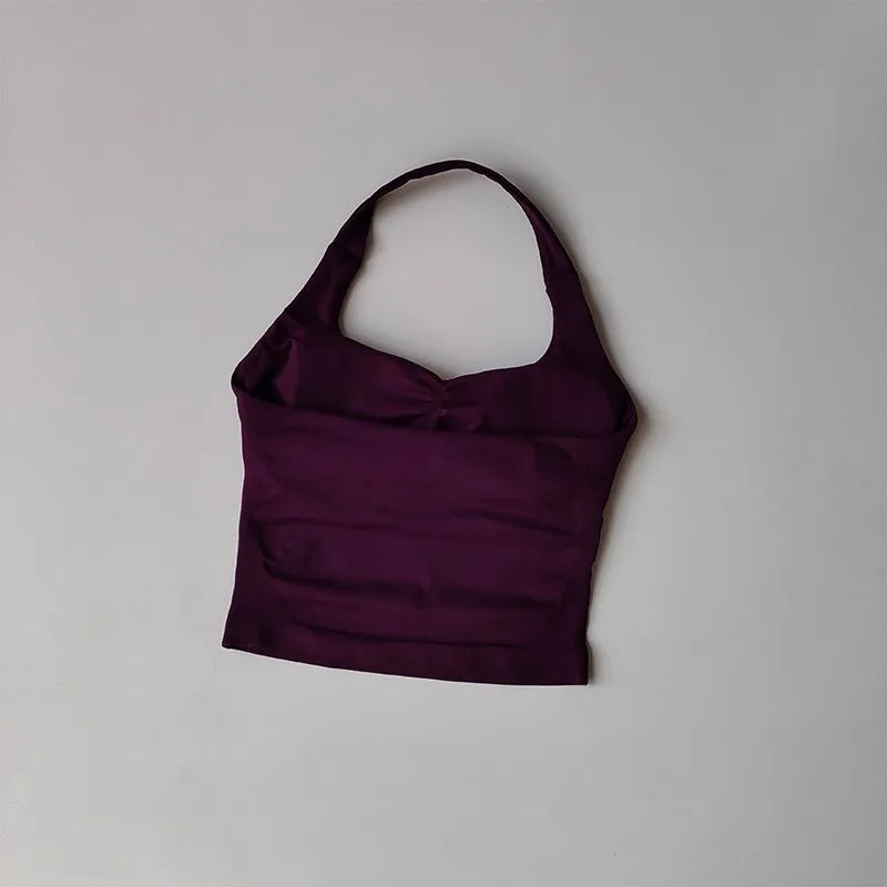 Sculpta™ Halter Sports Bra | High Support Seamless Gym & Running Bra for Women