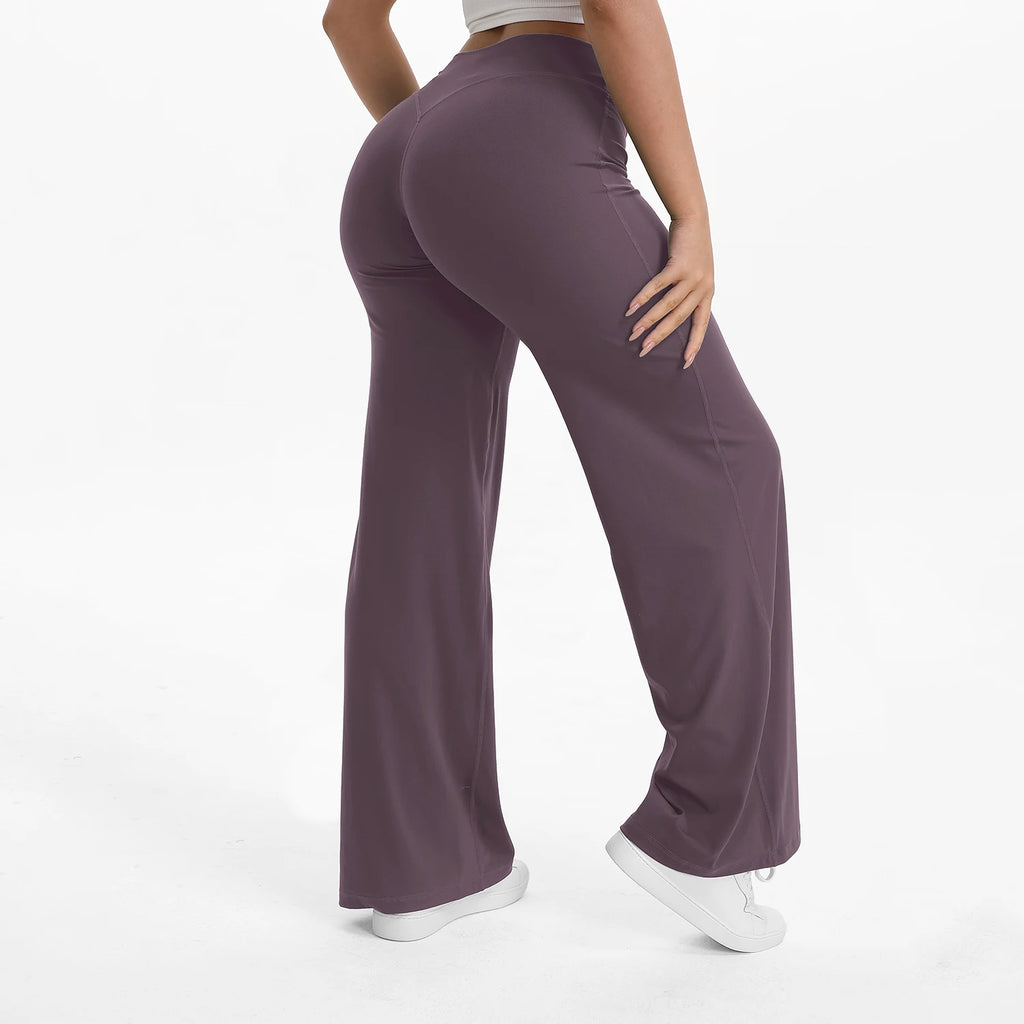 Sculpta Women’s Straight Leg Gym Trousers – Soft Stretch Pilates, Yoga & Activewear Pants