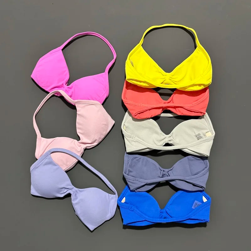 Sculpta™ Backless Strappy Sports Bra | Seamless Medium Support