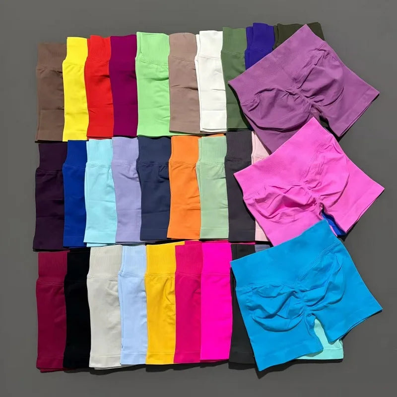 Sculpta™ Seamless Sculpt Scrunch Shorts | High Waist Gym & Running Shorts