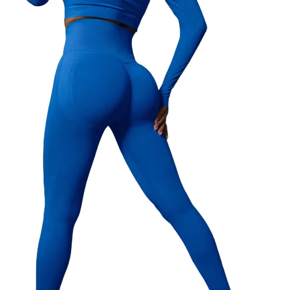 Sculpta High Waisted Seamless Scrunch Leggings – Women’s Push Up Sculpting Gym Leggings