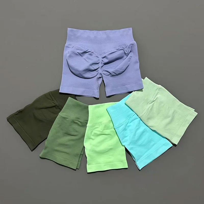 Sculpta™ Seamless Sculpt Scrunch Shorts | High Waist Gym & Running Shorts