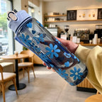 Sculpta™ 800ml Sports Water Bottle | Leakproof Gym Bottle with Time Marker & Carry Strap